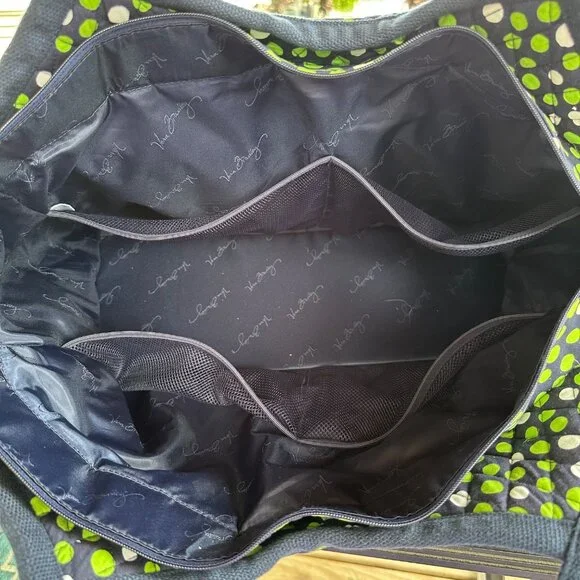 Vera Bradley Quilted Carryall Travel Bag in the "Lucky Dots" Limited Edition - Picture 15 of 16